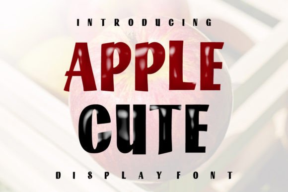 Apple Cute: The Friendly Font That Brings Joy to Every Design Project