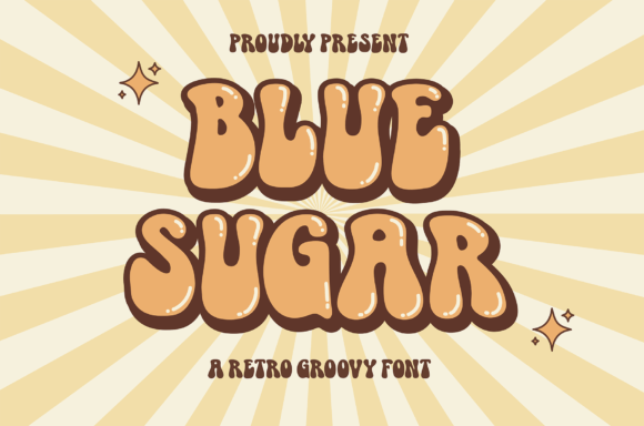 Blue Sugar: The Retro Groovy Font for Playful Designs