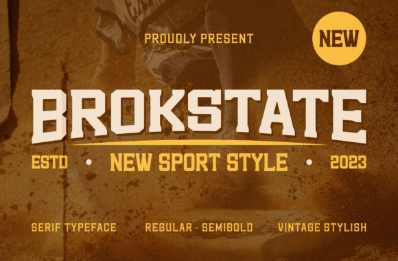 Brokstate: Bold Typography for Athletic Brands