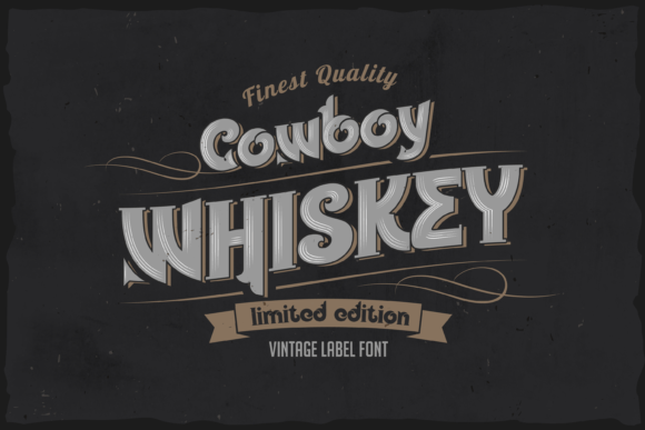 Cowboy Whiskey: A Vintage Display Font