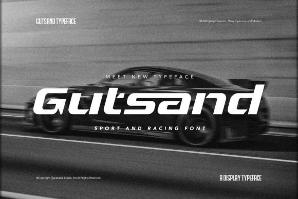 Gutsand: The Bold Racing Font for High-Impact Design