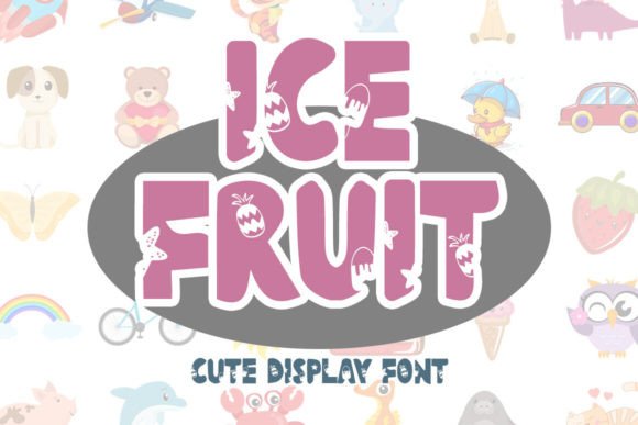 Ice Fruit: A Playful Display Font for Creative Design Projects