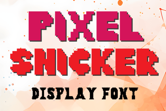 Pixel Snicker: A Retro Pixel Art Typeface