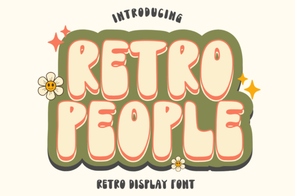 Retro People: A Playful Retro Font
