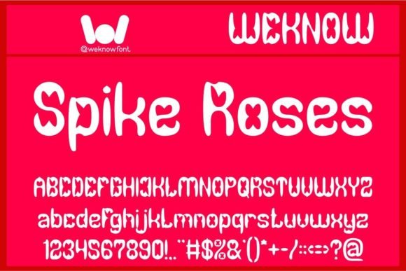 Spike Roses: A Dynamic Display Font for Bold Branding