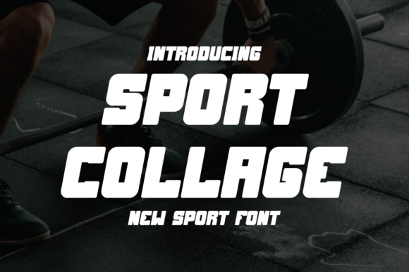 Sport Collage: A Bold Display Font