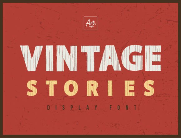 Vintage Stories: A Timeless Display Font